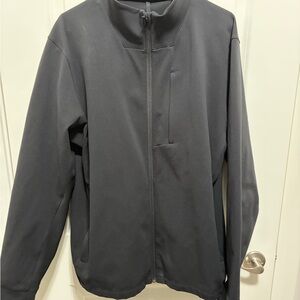 Lululemon Jacket Mens XXL Black Sojourn Jacket Full Zip Pockets Long Sleeve